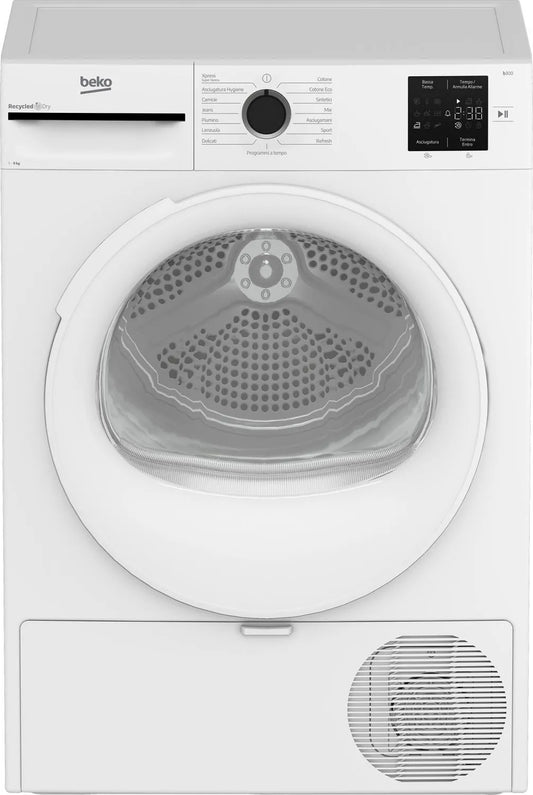 Beko Asciugatrice 9 Kg Classe D Inverter con Pompa di Calore Profondità 61 cm Funzione Vapore colore Bianco