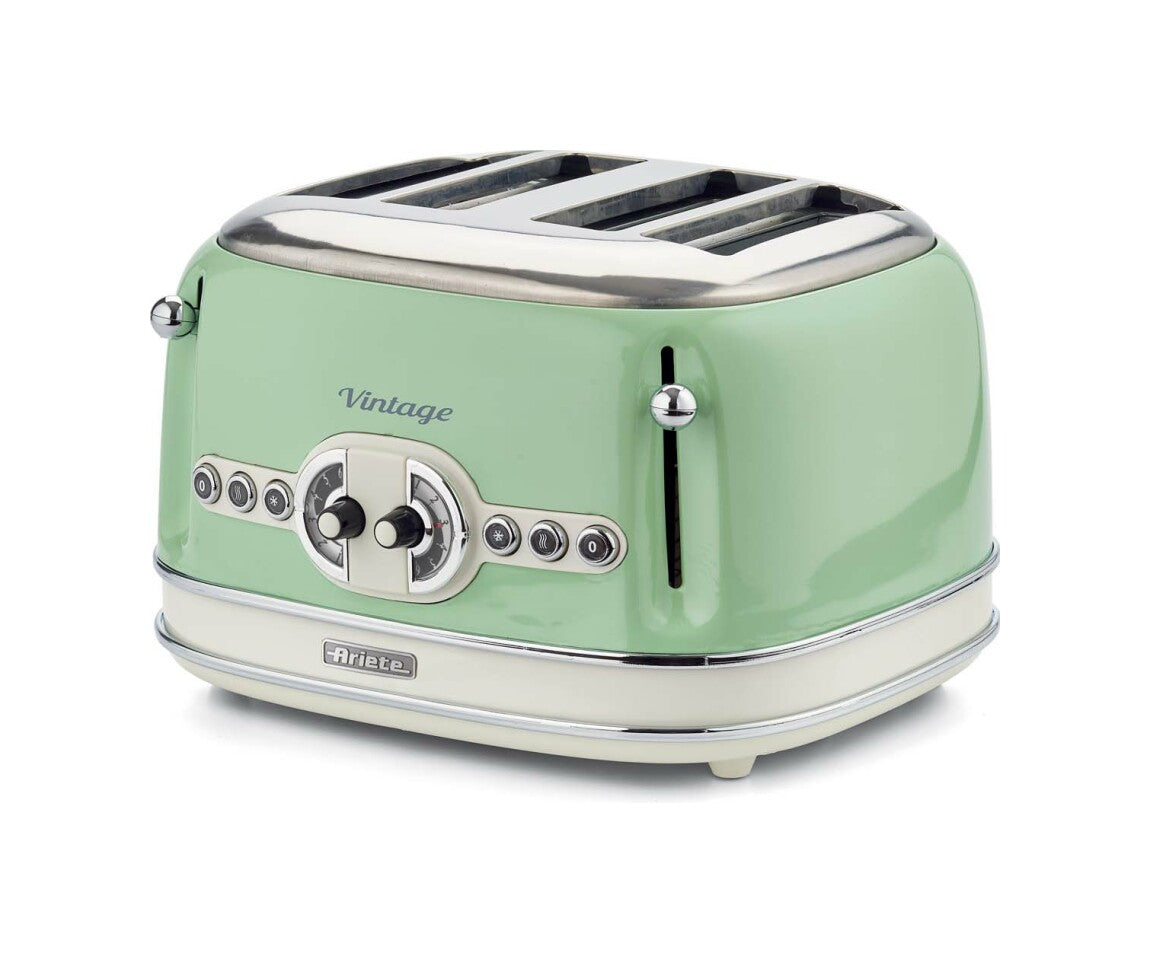 ARIETE Tostapane Vintage 156 a 4 Fette Potenza 1600 W