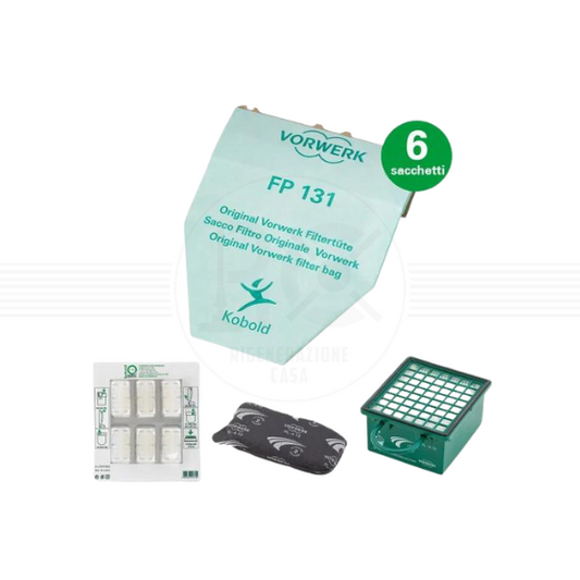 Sacchetti Originali VK130 - VK131 + Dovina + Filtro Odori + Filtro Igenico
